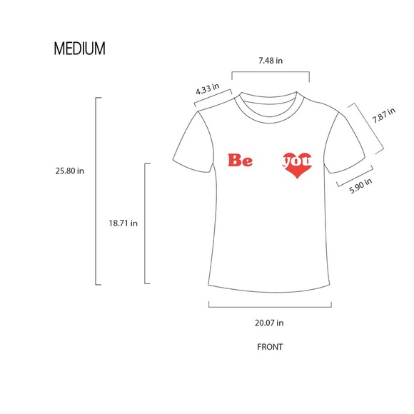 Self love White graphic T-shirt, Graphic heart T-Shirt, I, size M - Picture 4 of 6